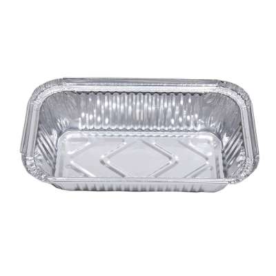 Wholesale Restaurant and Household Aluminum Foil Tray Fruits Salad Aluminum Foil Container for Food